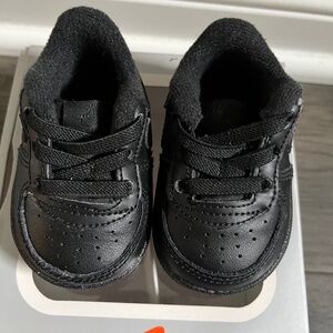 Black Nike Force 1 Crib size 1c